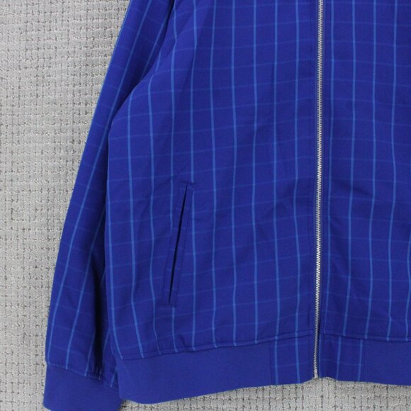 Target x Houston White Bomber Jacket Mens XL Blue Plaid Full Zip Casual Lined - Picture 4 of 10
